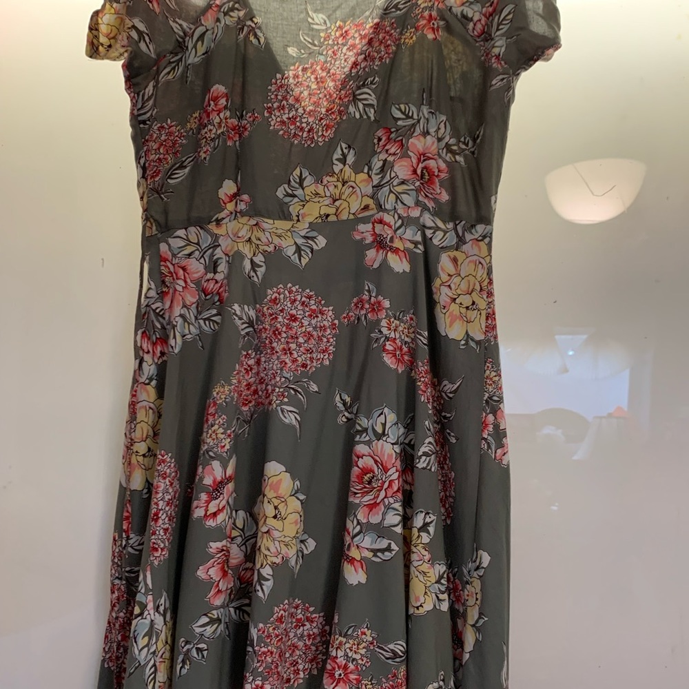 Angie wrap-around, floral dress